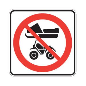 Accès interdit aux motoneiges et aux quads
