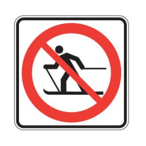 Accès interdit aux skieurs de fond