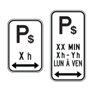 Stationnment autorisé mais contrôlées par les horodateurs