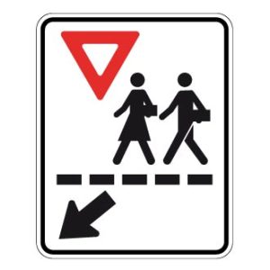 Passage pour écolier vers la gauche