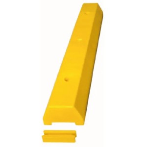 Butoir de stationnement de 36 po JAUNE EN HDPE