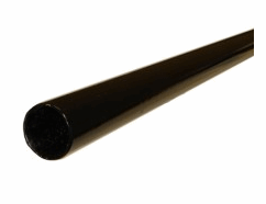 Poteau rond de 2.375" peint poudre noir 10 pi 6''