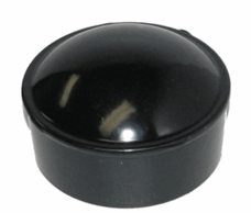 Capuchon noir pour poteau rond 2.375"