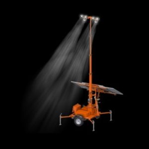 TOUR D'ÉCLAIRAGE SOLAIRE SUR REMORQUE