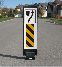 Balise PED-ZONE pour réduction de vitesse Blanc