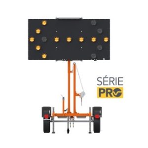 Pro Series Single-Mast 15-Light Solar-Powered Tailer-Mounted Arrowboard