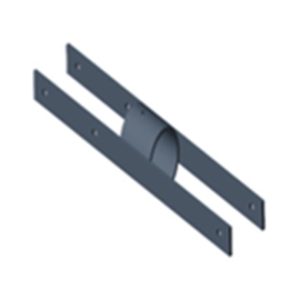 Support vertical plat à deux côté (dos-à-dos)