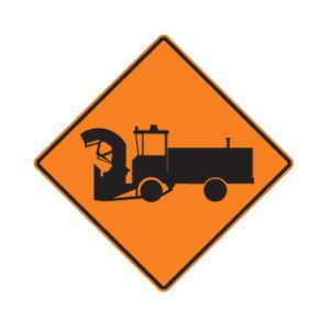 Travaux avec souffleuse