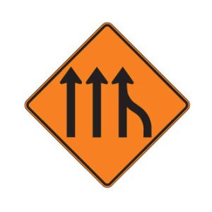 Fusion de 4 voies à 3 voies à gauche