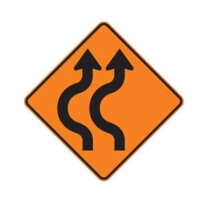 Déviation de 2 voies vers la gauche