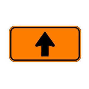 Panonceau de direction tout droit