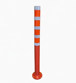 Délinéateur DEFLEX Orange 48" avec 9 bandes de pellicules